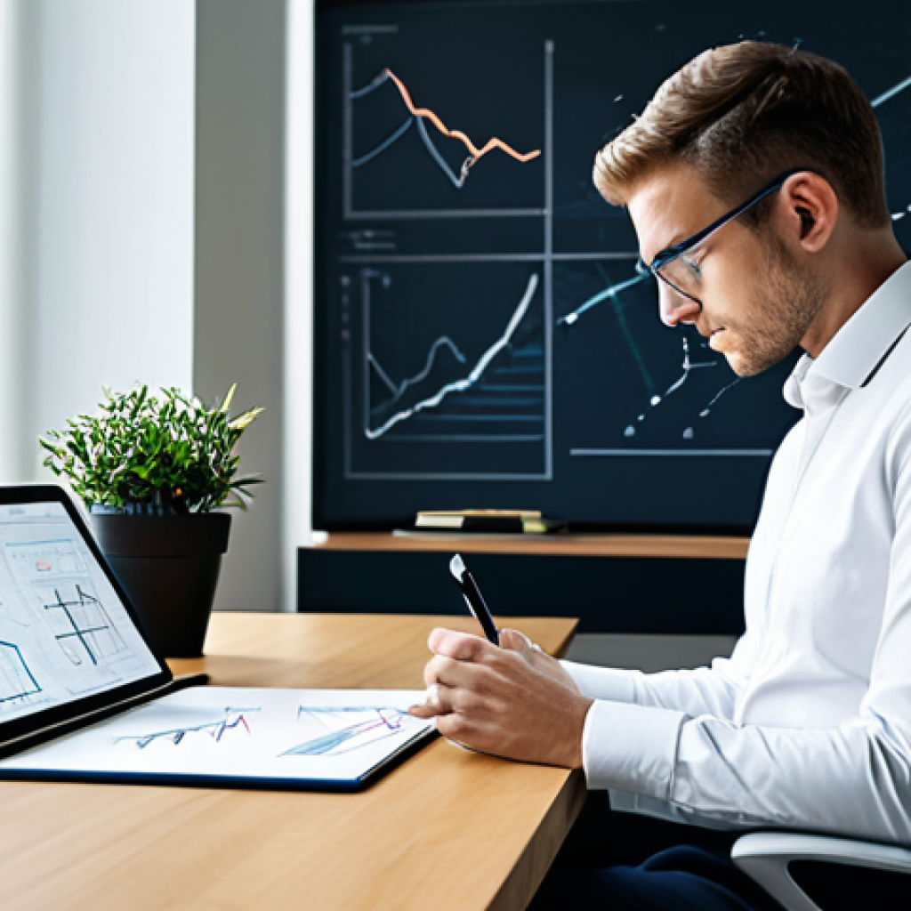 A focused professional, fully clothed in a modest business casual outfit, sitting at a sleek desk in a modern, sunlit study. They are looking intently at a digital tablet displaying a complex scientific diagram, with subtle lines and arrows suggesting conceptual connections. On the desk, there's a sketchpad with a simple, illustrative analogy drawn on it, representing a complex idea. The image emphasizes deep thought and understanding. Perfect anatomy, correct proportions, natural pose, well-formed hands, proper finger count, natural body proportions. High-resolution, professional photography, soft lighting, clean aesthetics, safe for work, appropriate content, fully clothed, professional.