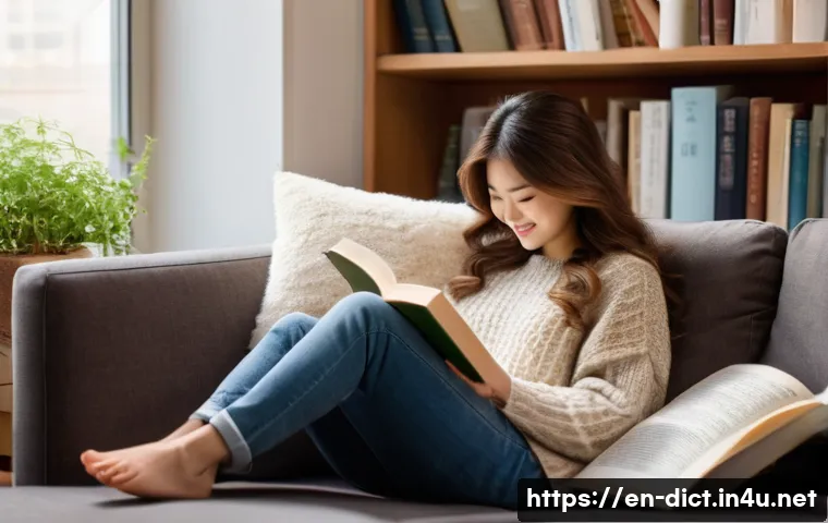한자 용어집 - **Prompt:** "A cozy living room bathed in warm, afternoon sunlight. A young woman with long, flowing...